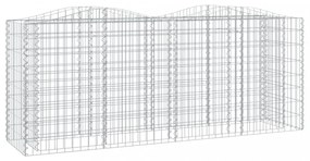 íves horganyzott vas gabion magaságyás 200x50x100 cm