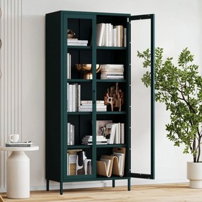 ANGELO vitrin, 800 x 1850 x 450 mm, Modern: palackzöld