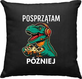 Párna Takarítok később Játékos Játék Fekete