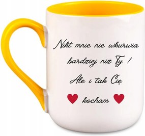 Bögre Senki sem idegesít jobban, mint te.. Valentin nap Sárga 330 coffee