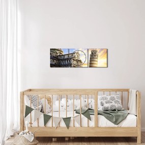 Kép - Pisa (órával) (90x30 cm)