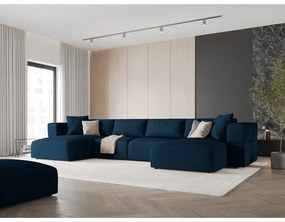 Kék sarokkanapé ("U" alakú) Esther – Milo Casa