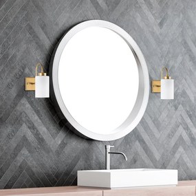 Fehér-aranyszínű fali lámpa ø 10 cm Duzsuz – Opviq lights