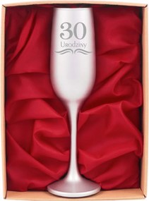 Elegáns pohár hozzáillő csomagolásban, ajándék 30. születésnapra Neki és Neki