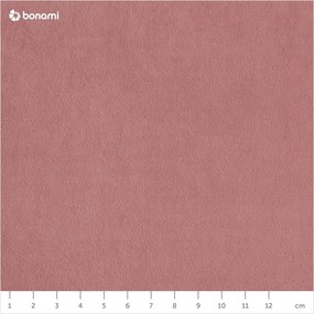 Világos rózsaszín bársony kinyitható sarokkanapé (bal oldali) Sweet Harmony – Miuform