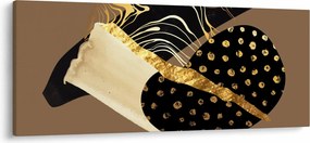 Kép - Absztrakció aranybarna N⁰1 (120x50 cm)