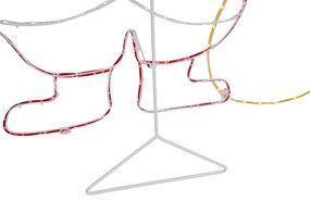 Karácsonyi állólámpa Mikulás 117cm LED-del, időzítővel IP44 - Pax