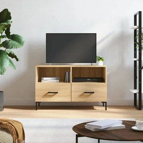 sonoma tölgy színű szerelt fa TV-szekrény 80 x 36 x 50 cm