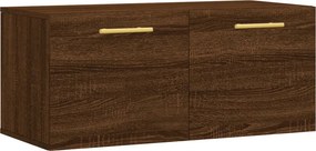 vidaXL barna tölgyszínű szerelt fa faliszekrény 80x36,5x35 cm