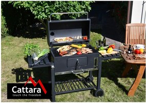 Royal Grande XXL fekete faszenes grillsütő - Cattara