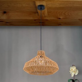 Orion HL 6-1813/1 - Csillár zsinóron BASKET 1xE27/40W/230V átm. 40 cm kender