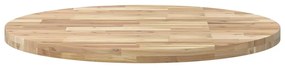kerek tömör akácfa asztallap Ø90 x 4 cm