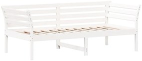 fehér tömör fenyőfa kanapéágy matrac nélkül 90 x 190 cm