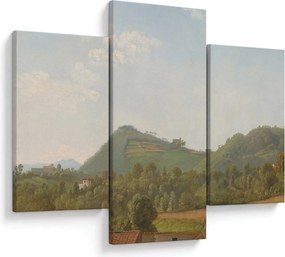 Kép - Simon Denis,  View Near Naples, reprodukciók (90x60 cm)