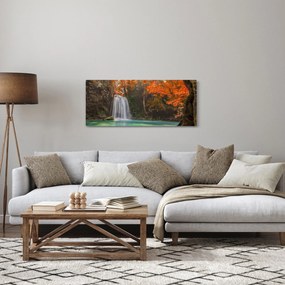 Kép - Vízesés Thaiföldön (120x50 cm)