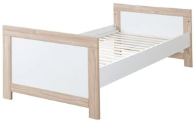 Fehér-natúr színű babaágy 70x140 cm Malo – Roba