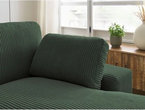 Zöld kordbársony sarokkanapé Belair – Bobochic Paris