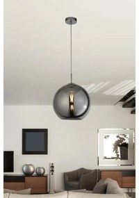 Searchlight - Csillár zsinóron BALL 1xE27/60W/230V fekete