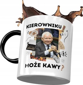 Fekete Jaroslaw Kaczynski PiS bögre Ajándék Nyomtatott Fotóval