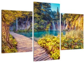 Kép - Plitvicei-tavak, Horvátország (90x60 cm)