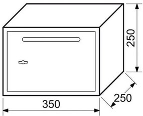 Bedobónyílásos bútorszéf mechanikus zárral