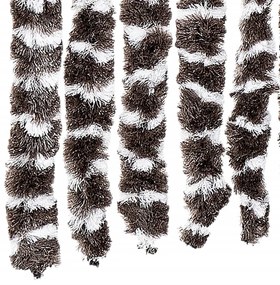 barna és fehér zsenília rovarfüggöny 90 x 200 cm