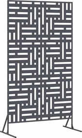 vidaXL Magánszféra Képernyő Antracit 100 x 50 x 180 cm Acél