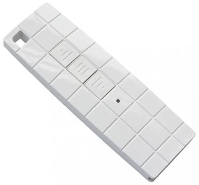 kék és fehér motorizált kazettás napellenző 350x250 cm