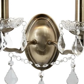 Searchlight 8732-2AB - Kristály fali lámpa PARIS 2xE14/40W/230V