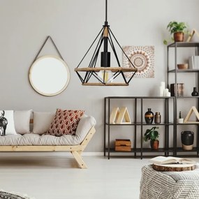 Csillár zsinóron BROXTON 1xE27/20W/230V