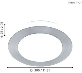 Eglo 94967 - LED Fürdőszobai lámpa LED CAPRI 1xLED/11W/230V
