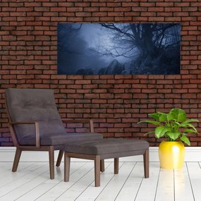 Egy sötét erdő képe (120x50 cm)