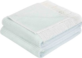 Pamut-akril takaró 150x200 Lady ágytakaró pléd zsálya