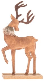 Karácsonyi dekoráció Műbőr szarvas 29 cm, var. II