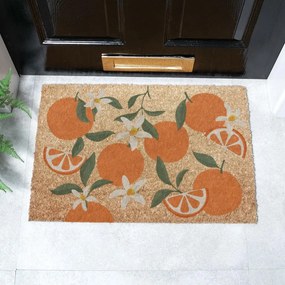 Kókuszrost lábtörlő 40x60 cm Orange – Artsy Doormats
