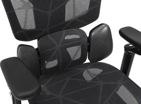 Irodai szék, sötétszürke/fekete, teherbírás 150 kg, VILMER