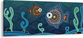 Kép - festett hal (120x50 cm)