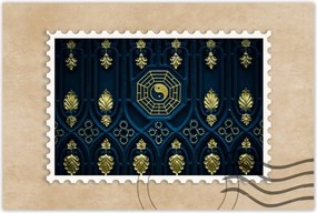 Poszterek 60x40 Absztrakt Arany harmónia