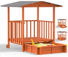 Deuba Sandpit Merle fedett verandával
