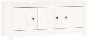 vidaXL fehér tömör fenyőfa cipősszekrény 110 x 38 x 45,5 cm