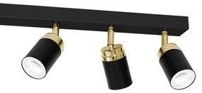 Spotlámpa RENO 6xGU10/8W/230V fekete/arany