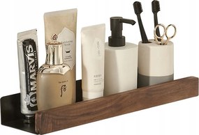 Fürdőszobai Zuhanypolc Konyha Fa Sötét