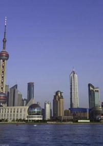 Poszter 21x29,7cm Panoráma Sanghaj 3, Assaf Frank