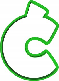 Oktató Keksz- És Mézeskalács lyukasztó Betű Cz 8cm