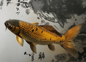 Poszter 18x13cm Békés Koi hal