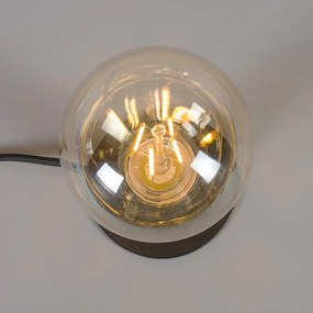 Modern asztali lámpa fekete - Facil