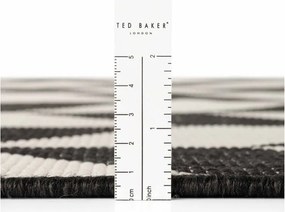 Fekete-krémszínű kültéri-beltéri szőnyeg 120x170 cm Haringey Terrick – Ted Baker