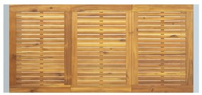Kültéri Étkezőasztal Szürke 180x90x75 cm Acél és Tömör Akác Fa