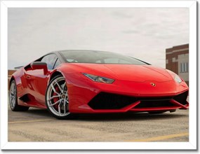 Poszterek keretben 40x30 Piros Ferrari