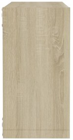 2 db sonoma tölgy színű fali kockapolc 30 x 15 x 30 cm